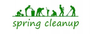Spring Clean Up with Green Characters