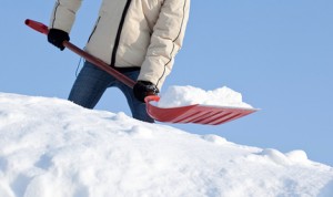 shovelling snow